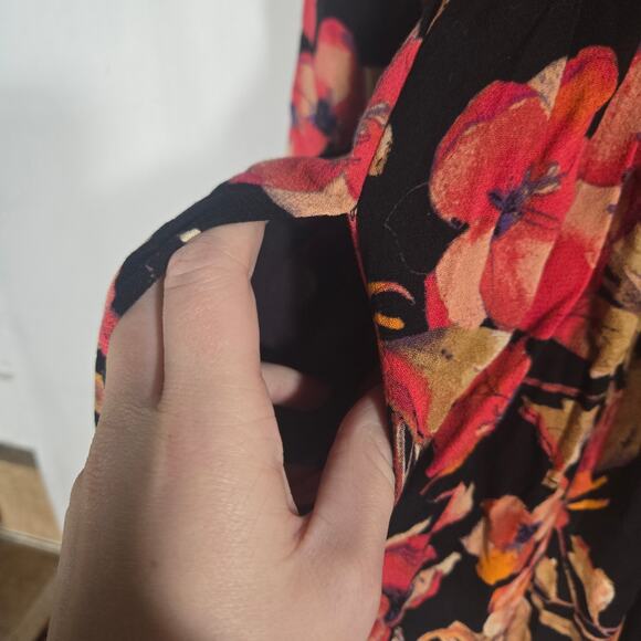 Free People Tegan Printed Mini Dress Floral Boho Backless Peasant 4 Cottagecore - Picture 5 of 8